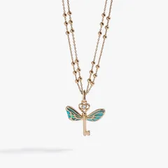 アレックスアンドアニ レディース アクセサリー ネックレス・チョーカー レース Alex and Ani Harry Potter Flying Keys Adjustable Necklace Blue Green ブルー