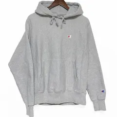 チャンピオン リバースウィーブ ヘビーコットン 裏起毛パーカー ライトグレー