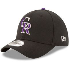 뉴 엘라 남성 액세서리 모자 Mens New Era Black Colorado Rockies Game Team Classic 39THIRTY Flex Hat Black 브래지어