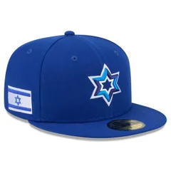ニューエラ メンズ アクセサリー 帽子 Mens New Era Blue Israel Baseball 2026 World Baseball Classic 59FIFTY Fitted Hat Blue ブルー