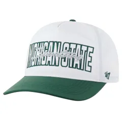 フォーティーセブン メンズ アクセサリー 帽子 Mens 47 White Michigan State Spartans Lineman Hitch brrr Adjustable Hat White ホワイト
