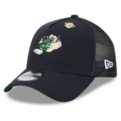 ニューエラ メンズ アクセサリー 帽子 Mens New Era Navy Boston Red Sox 2025 Big League Chew AFrame 9FORTY Adjustable Trucker Hat Navy ネイビー