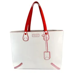 GIORGIO ARMANI ジョルジオアルマーニ ﾄﾛﾝﾌﾟﾙｲﾕ ハンドバッグ キャンバス ホワイト レディース【中古】【送料無料】のサムネイル