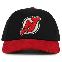 アメリカンニードル メンズ アクセサリー 帽子 ジャージー Mens Americaneedle BlackRed New Jersey Devils Burnett Adjustable Hat Black ブラック