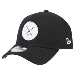 ニューエラ メンズ アクセサリー 帽子 Mens New Era Black New York Yankees 9FORTY AFrame Adjustable Hat Black ブラック