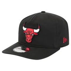 ニューエラ メンズ アクセサリー 帽子 コットン Mens New Era Black Chicago Bulls Cotton 19TWENTY Adjustable Hat Black ブラック