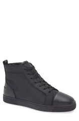 クリスチャン・ルブタン メンズ シューズ スニーカー Christian Louboutin Louis Orlato Flat High Top Sneaker BlackBlack ブラック