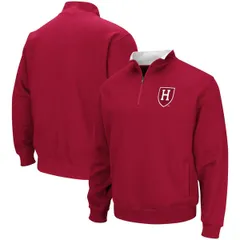コロシアム メンズ アウター パーカー・スウェット ロゴ ジャケット Mens Colosseum Crimson Harvard Crimson Tortugas Team Logo QuarterZip Jacket Crimson クリムゾン
