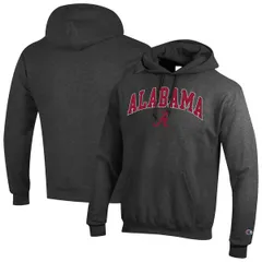 チャンピオン メンズ アウター パーカー・スウェット ロゴ MensChampion Charcoalabama Crimson Tide Arch Over Logo Pullover Hoodie Charcoal チャコール