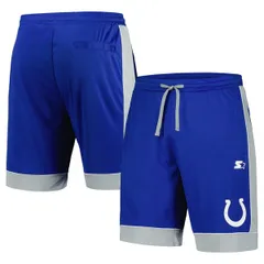 スターター メンズ ボトムス ハーフパンツ・ショーツ ショートパンツ MenstarteroyalGray Indianapolis Colts Fan Favorite Fashion Shortsのサムネイル