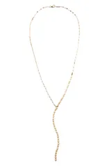 ラナ レディース アクセサリー ネックレス・チョーカー レース LANA Nude 14K Gold Lariat Necklace Yellow Gold イエロー