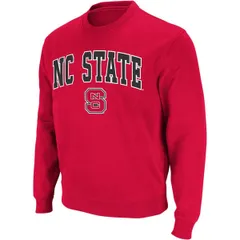 コロシアム メンズ アウター パーカー・スウェット クルーネック シャツ ロゴ Mens Colosseum Red NC State Wolfpack Arch Logo Crew Neck Sweatshirt Red レッド