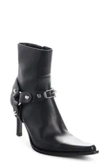 バレンシアガ レディース シューズ ブーツ・レインブーツ Balenciaga City Harness Bootie Black Silver ブラックのサムネイル