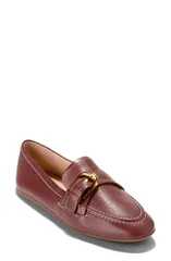 コールハーン レディース シューズ スリッポン・ローファー Cole Haan Grand Ambition Alette Buckle Loafer Mahogany Tumbled Leather