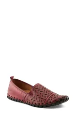 スプリングステップ レディース シューズ パンプス Spring Step Kapri Flat Bordeaux