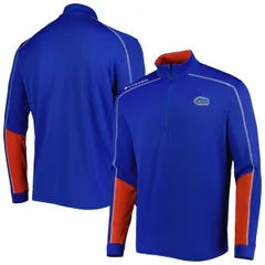 コロンビア メンズ アウター ジャケット・ブルゾン Mens Columbia Royal Florida Gatorshotgun 20 OmniWick QuarterZip Jacket Royal