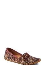 スプリングステップ レディース シューズ パンプス Spring Step Kathaleta Spice Slip On Flat Bordeaux Multi マルチカラー