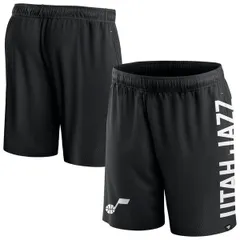 ファナティクス メンズ ボトムス ハーフパンツ・ショーツ メッシュ ショートパンツ Mens Fanatics Branded Black Utah Jazz Post Up Meshorts Black ブラック