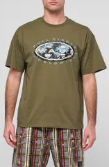 マウイアンドサン メンズ トップス Tシャツ コットン グラフィック Maui Sons Full Circle Cotton Graphic TShirt Olive オリーブのサムネイル