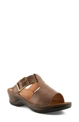 スプリングステップ レディース シューズ ヒール サンダル Spring Step Saphique Block Heel Sandal Brown ブラウン
