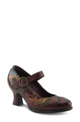 スプリングステップ レディース シューズ ヒール LArtiste by Spring Step Macias Mary Jane Pump Bordeaux Multi マルチカラー