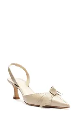 アレクサンドラバードマン レディース シューズ パンプス Alexandre Birman Clarita Bell Stud Pointed Toe Slingback Pump Semolinaのサムネイル