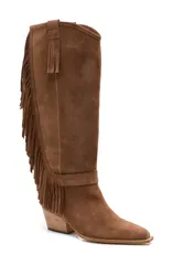 フリーピープル レディース シューズ ブーツ・レインブーツ フリンジ Free People Faith Fringe Western Boot Faded Saddle Suedeのサムネイル