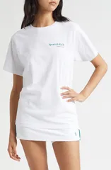 スポーティ アンド リッチ レディース トップス Tシャツ グラフィック Sporty Rich Gender Inclusive Play Tennis Graphic TShirt White ホのサムネイル