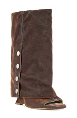 アザレア ワン レディース シューズ ブーツ・レインブーツ トール AZALEA WANG Metallic Open Toe Boot Orange オレンジ