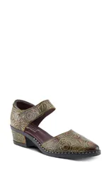 スプリングステップ レディース シューズ ヒール アンクル LArtiste by Spring Step Jazzberry Ankle Strapump Olive Multi オリーブ