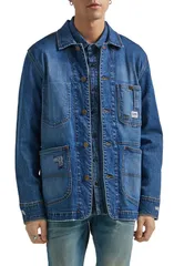 リー メンズ ボトムス デニムパンツ ジャケット Lee Denim Chore Jacket Mid Wash デニム
