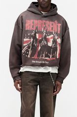 リプレゼント メンズ アウター パーカー・スウェット シャツ グラフィック Represent Dream On Tour Graphic Sweatshirt Sun Fade Grey グレー