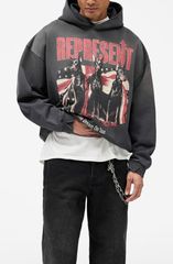 リプレゼント メンズ アウター パーカー・スウェット シャツ グラフィック Represent Dream On Tour Graphic Sweatshirt Nero