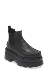 アレキサンダーワン レディース シューズ ブーツ・レインブーツ チェルシー Alexander Wang Carter Chelsea Rain Boot Black 001 ブラックのサムネイル