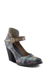 スプリングステップ レディース シューズ ヒール アンクル LArtiste by Spring Step Foxglove Ankle Strapump Black Multi ブラック