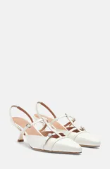 スカロッソ レディース シューズ パンプス ヒール SCAROSSO Selena Higheels White Patent ホワイト