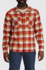 アウトドアリサーチ メンズ アウター ジャケット・ブルゾン シャツ Outdooresearch Feedback Plaid Flannel Overshirt Jupiter Plaid チェック