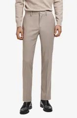 マンゴ メンズ ボトムス カジュアルパンツ スリムフィット MANGO Parislim Fit Suit Pantsand サンド