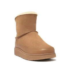 フィットフロップ レディース シューズ ブーツ・レインブーツ ミニ FitFlop GenFF mini doublefaced shearling boots Desertan タンのサムネイル