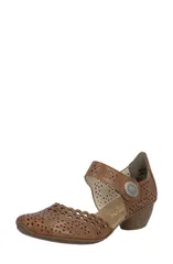 リーカー レディース シューズ ヒール Rieker Mirjam dOrsay Pump Cuoioのサムネイル