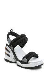 アッシュ レディース シューズ ヒール サンダル Ash Cosmosandal Black Silver Black ブラックのサムネイル