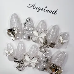 ネイルチップ　オーダーネイル　フラッシュネイル　キラキラ　埋め尽くし　量産型　韓国ネイル　地雷　スナ系　推しネイル