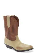 ゴールデングース レディース シューズ ブーツ・レインブーツ Golden Goose Wish Star Short Western Boot Cream Brown クリームのサムネイル