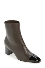 フェラガモ レディース シューズ ブーツ・レインブーツ キャップ FERRAGAMO Sambi Cap Toe Bootie Testa Di Moroのサムネイル