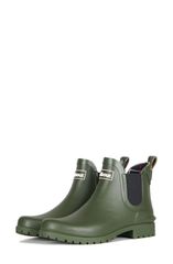 巴寶莉 女士 鞋靴 靴子・雨靴 切爾西 Barbour Wilton Chelsea Rain Boot Olive 橄欖綠