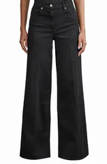 レイス レディース ボトムス デニムパンツ ワイドレッグ ジーンズ Reiss Heather High Rise Wide Leg Jeans Black ブラック