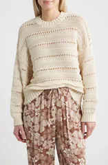 リップカール レディース アウター パーカー・スウェット セーター コットン Rip Curl Neon Isles Cotton Blend Sweater Bone