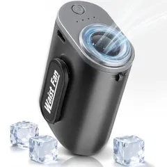 腰掛け扇風機 強力 ベルトファン 【7000mAh大容量・1台4役】 腰掛け/首掛け/手持ち/卓上4way 携帯扇風機 ハンディファン 腰掛けファン 4段階風力調節 強力大風量 Type-C充電式 17時間持続 超軽量 ポータブル 小型 ミニ アウト 送料無料