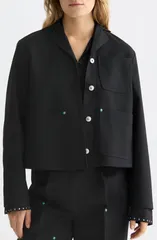 スコッチアンドソーダ レディース アウター ジャケット・ブルゾン Scotch Soda Western Trucker Jacket Meteoriteのサムネイル