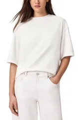 オールセインツ レディース トップス Tシャツ AllSaints Esme Amelie Crochet Heart Back TShirt Ecru White ホワイトのサムネイル